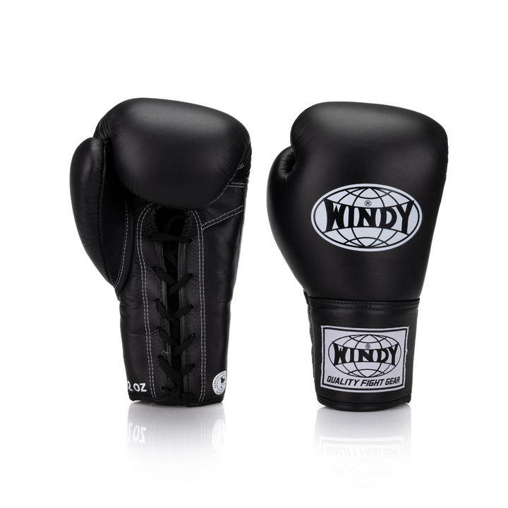 BGL Lace-Up Leather Glove - Black