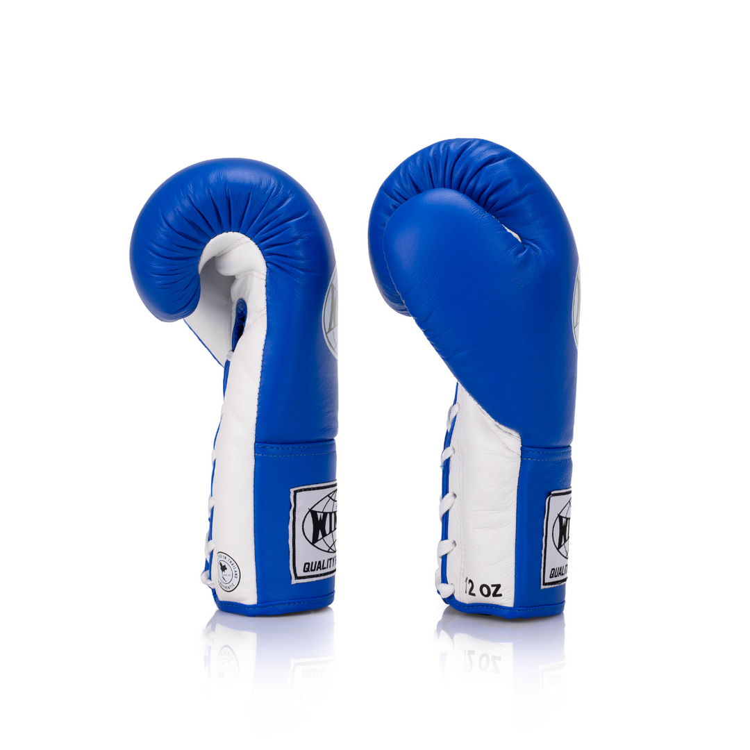 BGL Lace-Up Leather Glove - Blue