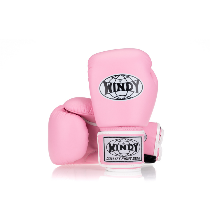 Windy Pink BGVH Gloves. Classic Genuine Leather Gloves for Boxing and Muay Thai