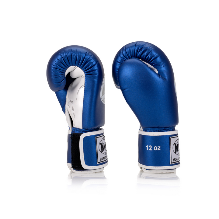Windy Blue BGVHU Gloves. Classic Microfiber Gloves for Boxing and Muay Thai