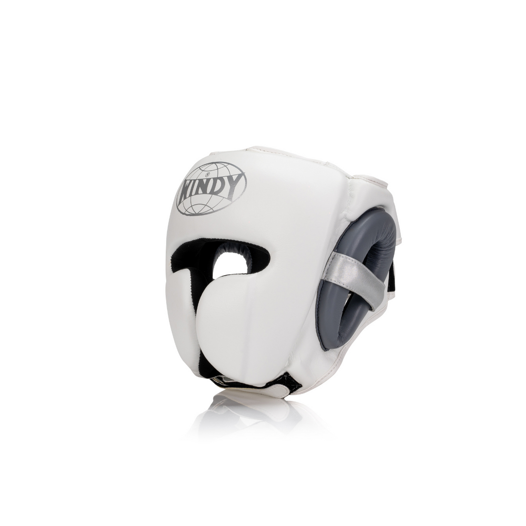 HPMX - Mexican Leather Headguard - White/Grey